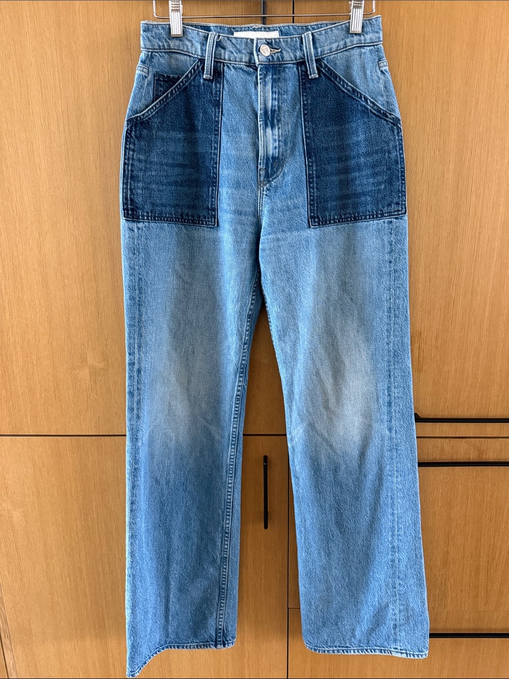 MOTHER Denim Jeana The Patch Maven Heel in Love Triangle Size 27 - Picture 3 of 16